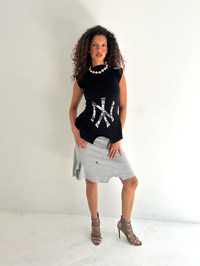 Black Camo NY 180 Top - Size S