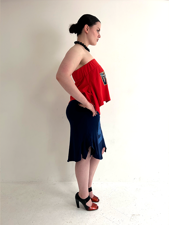 Blue 55 T-skirt - Size L