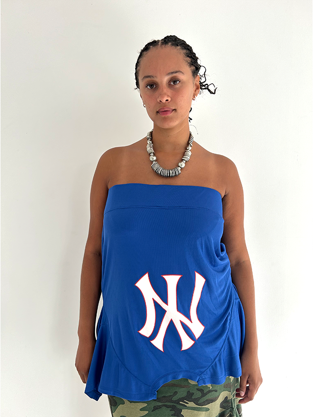 Blue Jersey NY T-Skirt - Size L