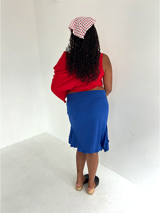 Blue Jersey NY T-Skirt - Size L