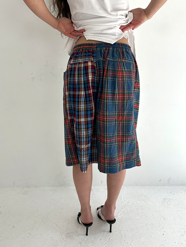 Blue RY Check Shorts - Size S