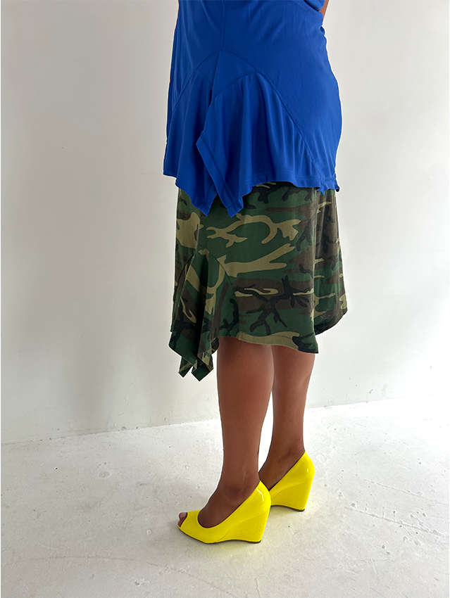 Green Camo T-skirt - Size L