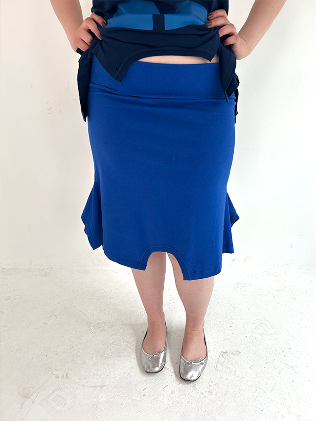 Cobalt Blue T-skirt - Size L