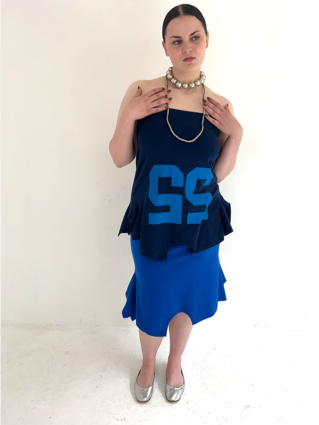 Blue 55 T-skirt - Size L