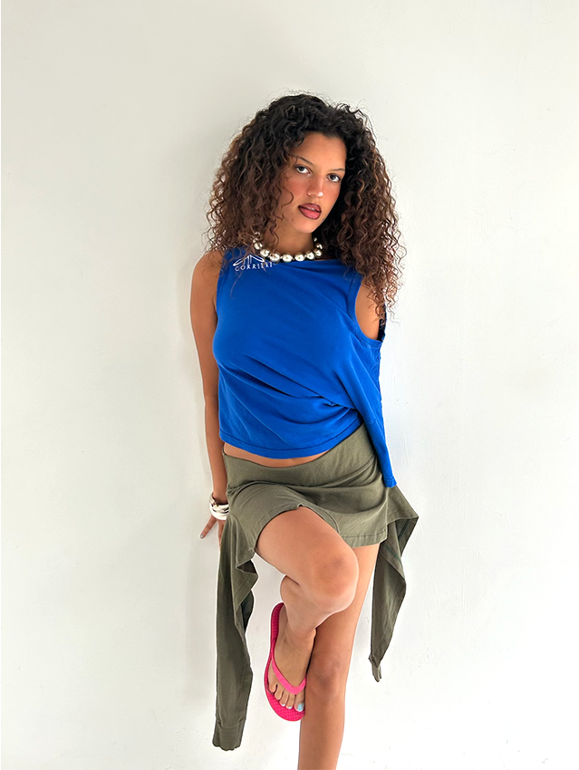 Cobalt Blue Shift Top - Size M