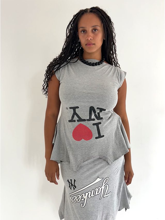 Grey I <3 NY 180 Top - Size L