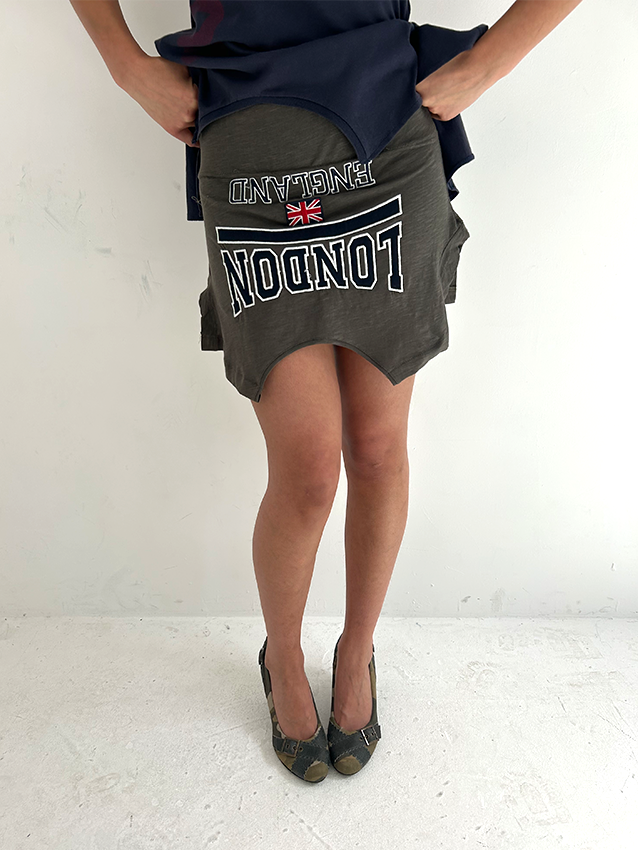 Grey London Mini T-skirt - Size S