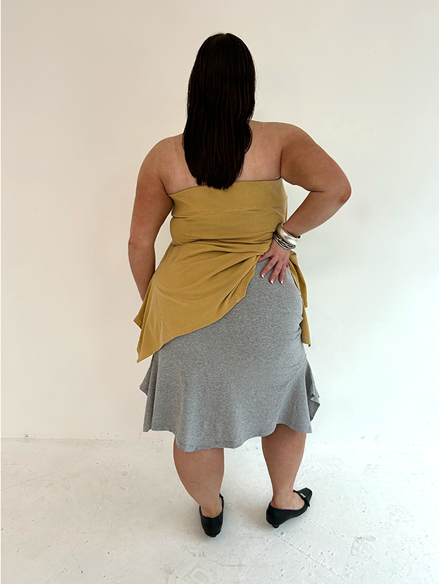 Grey/ Navy NY T-skirt - Size XL