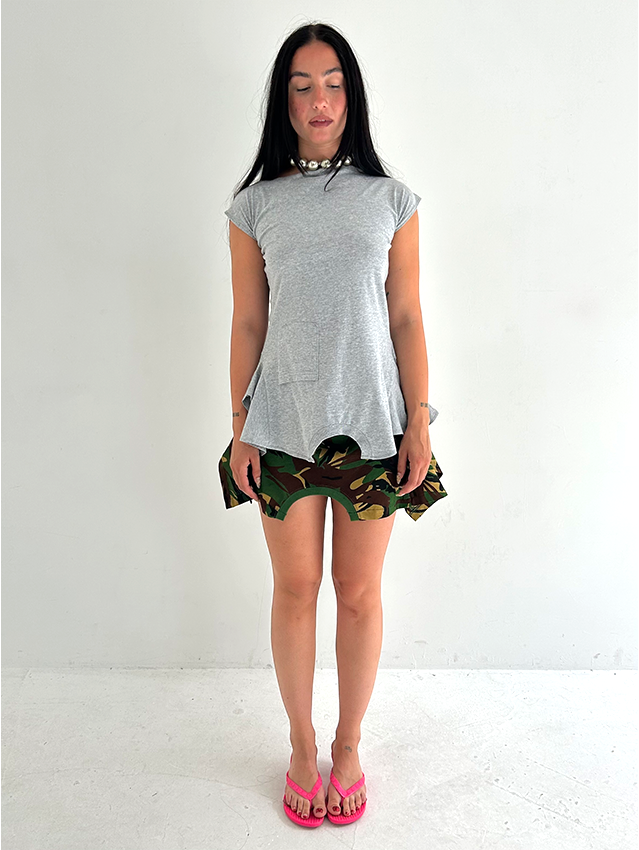 Grey Pocket 180 Top - Size XS