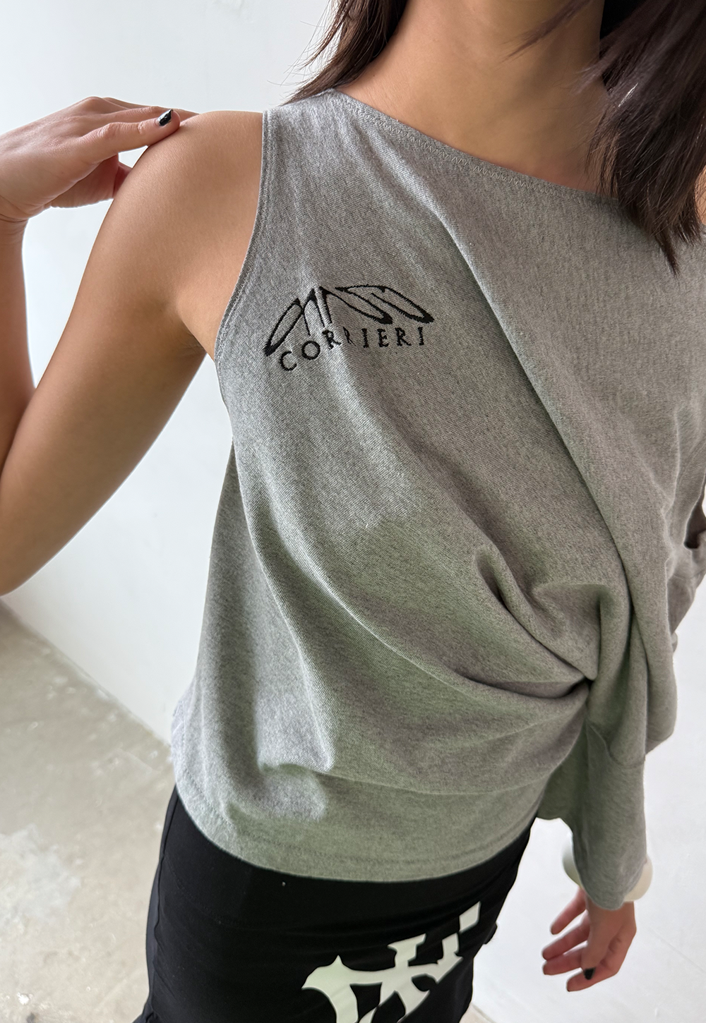 Grey Shift Top - Size S