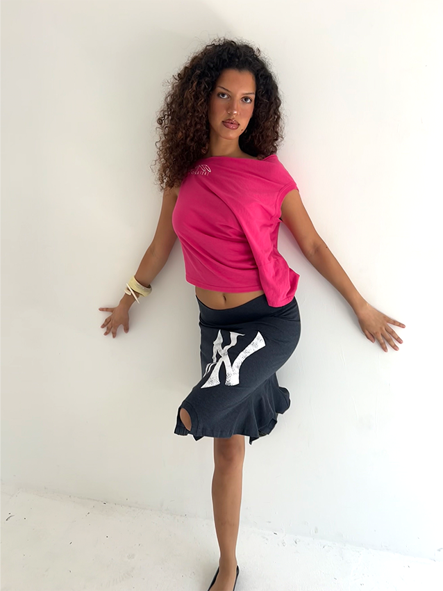 Hot Pink Shift Top - Size S