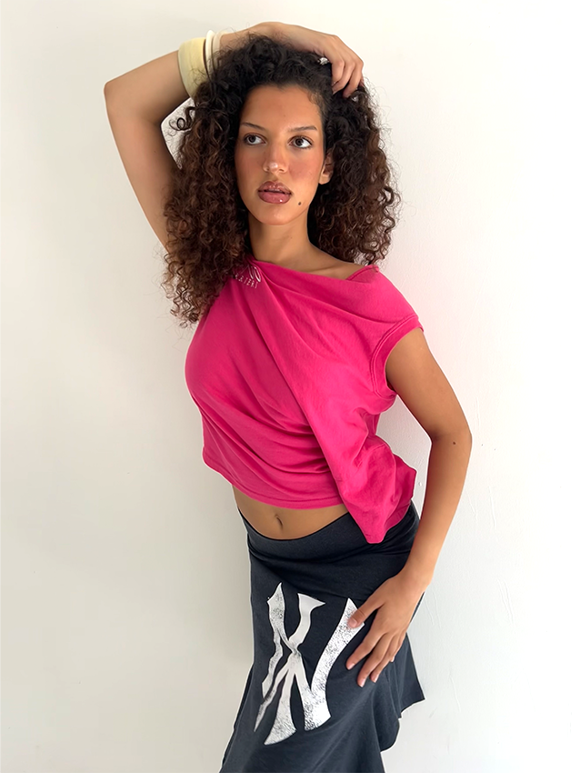 Hot Pink Shift Top - Size S