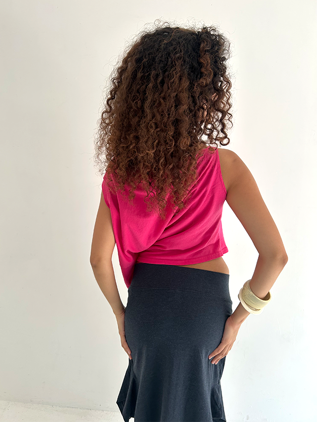 Hot Pink Shift Top - Size S