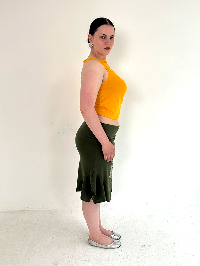 Khaki/camo NY T-skirt - Size L