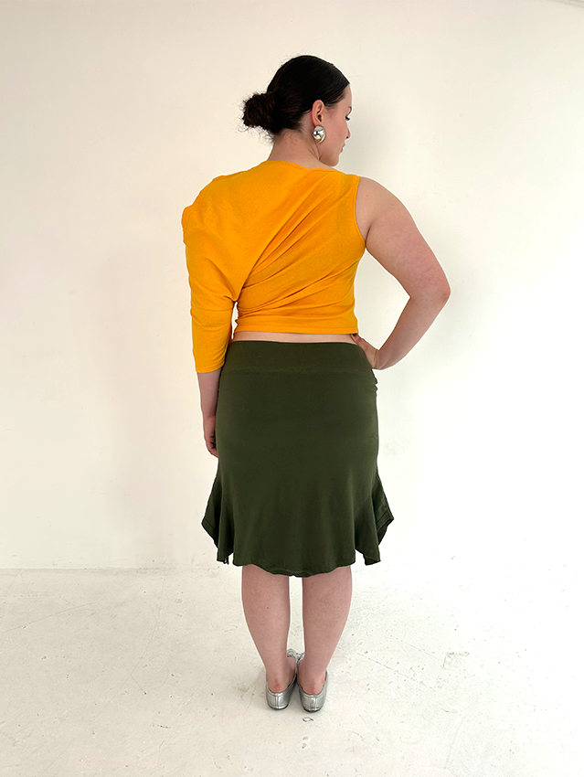 Khaki/camo NY T-skirt - Size L