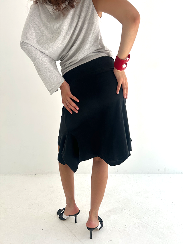 Black London Print T-Skirt - Size M