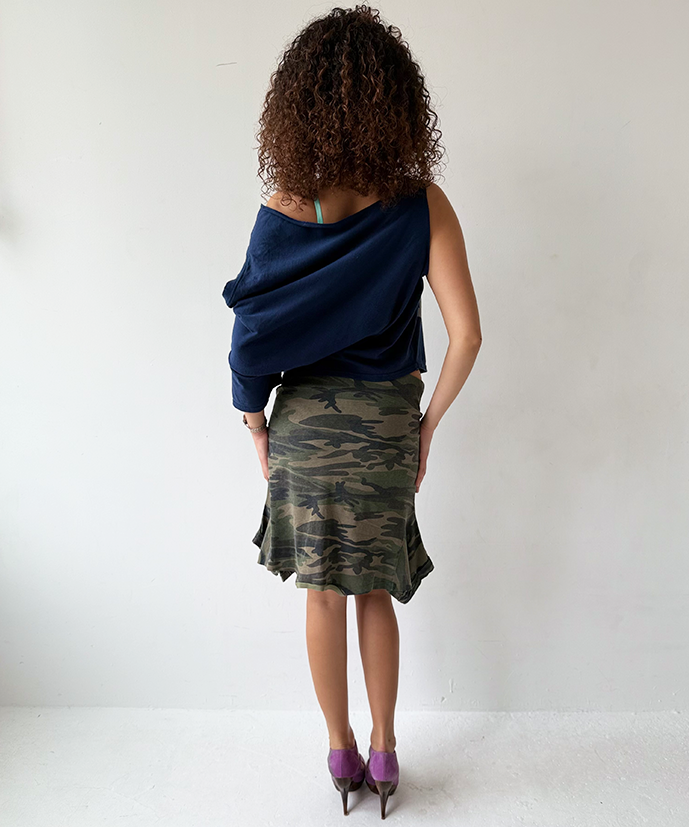Faded Camo T-skirt - Size M