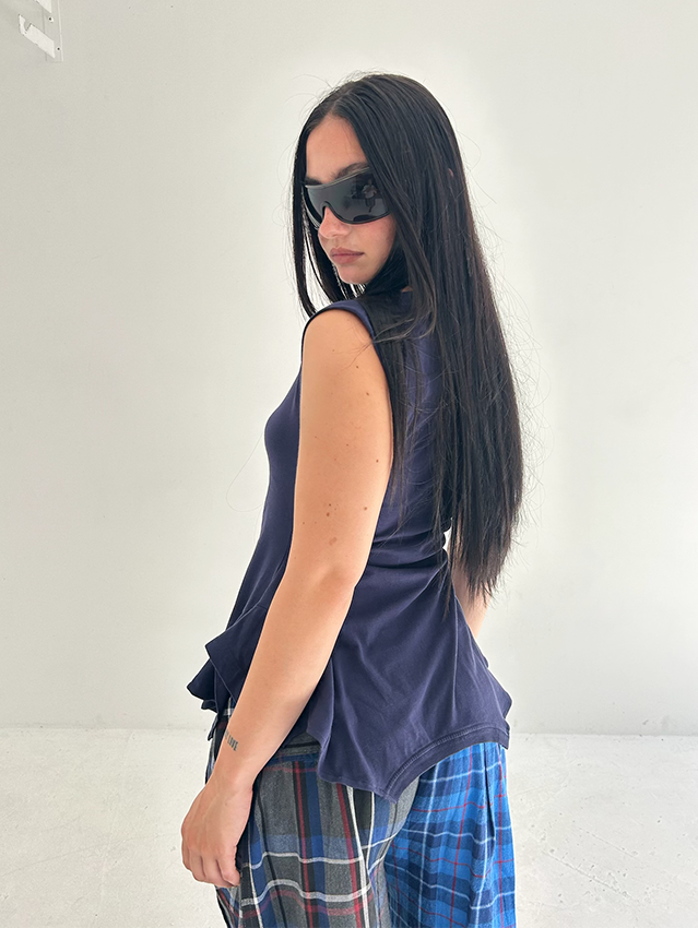 Navy NY 180 Top - Size S