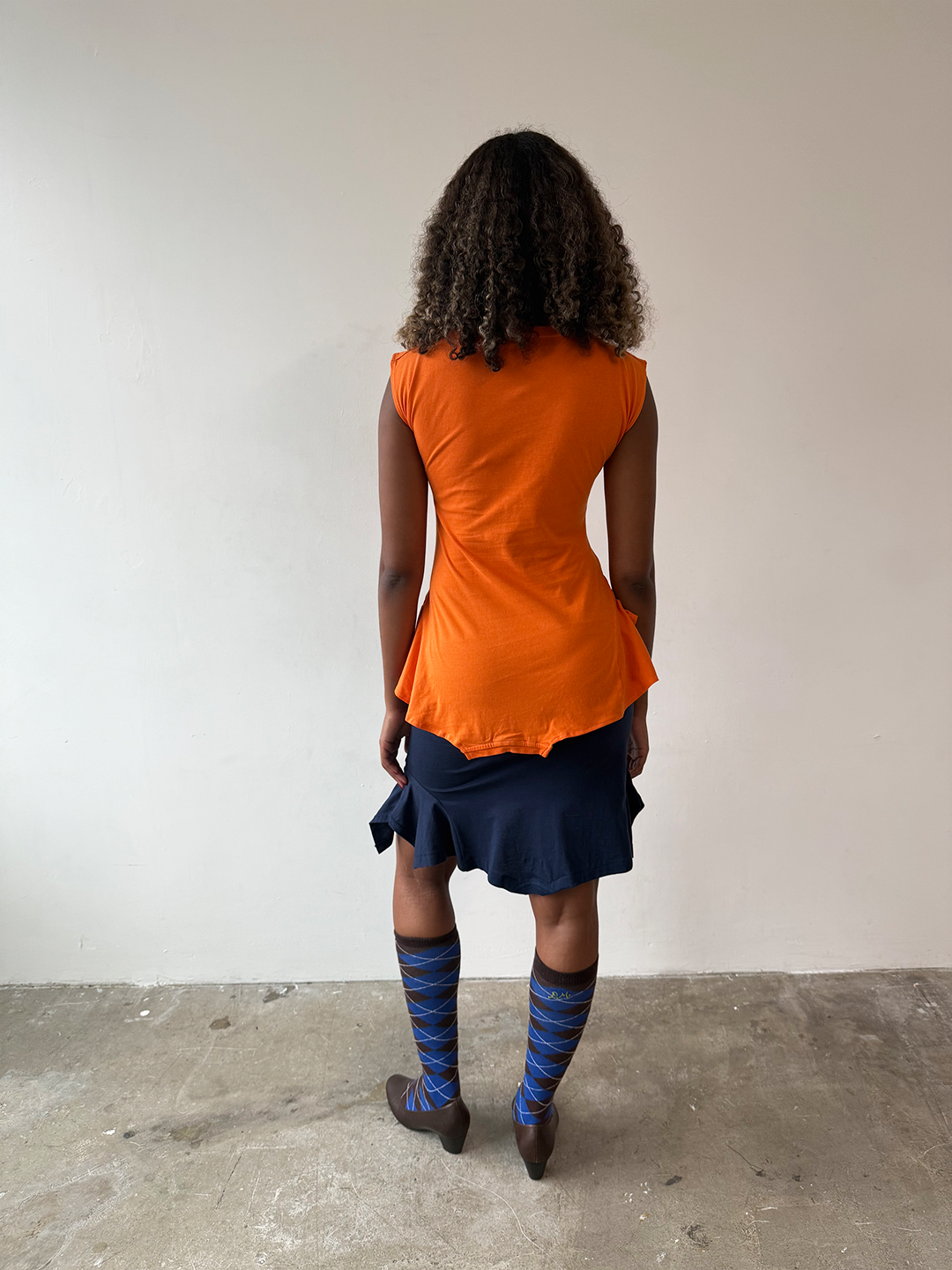 Navy Text NY T-skirt - Size S