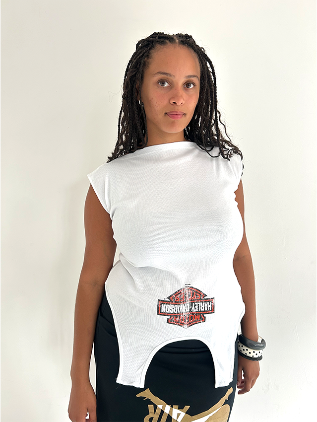White Harley Davidson 180 Vest - Size M/L