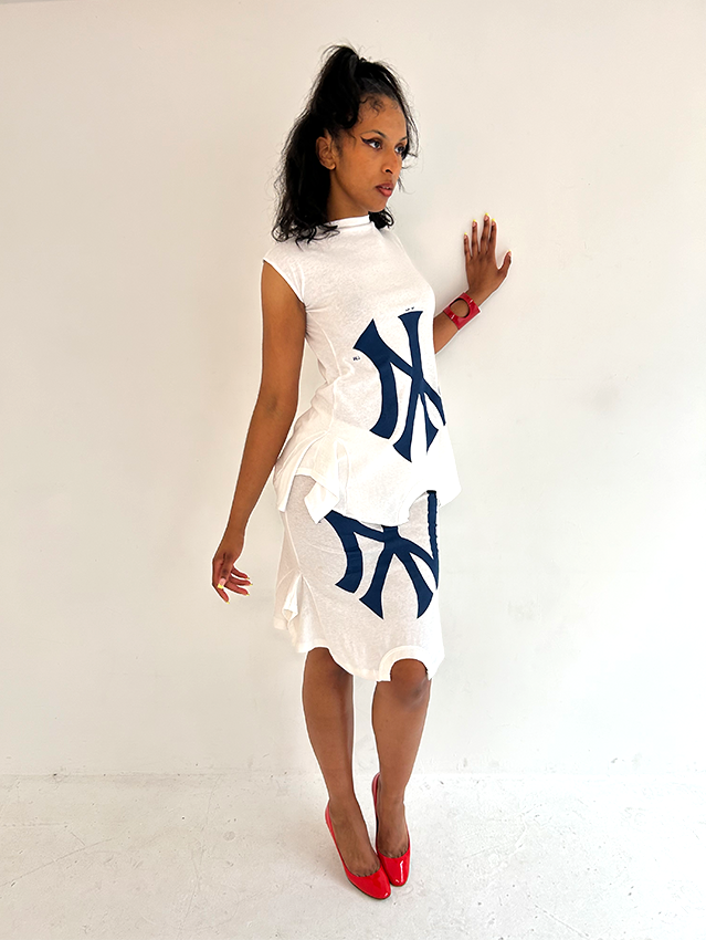 White/navy NY Set - Size S