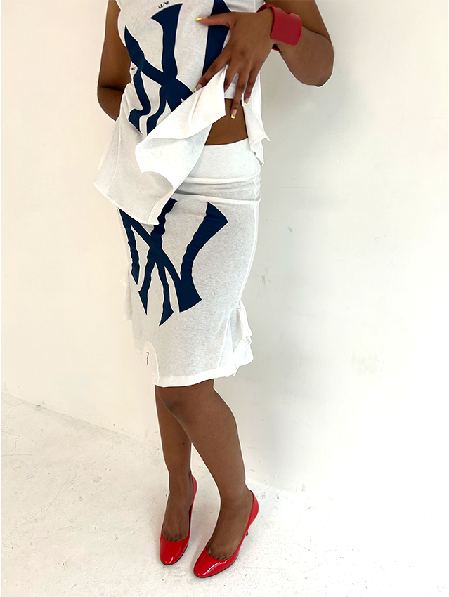 White/navy NY Set - Size S
