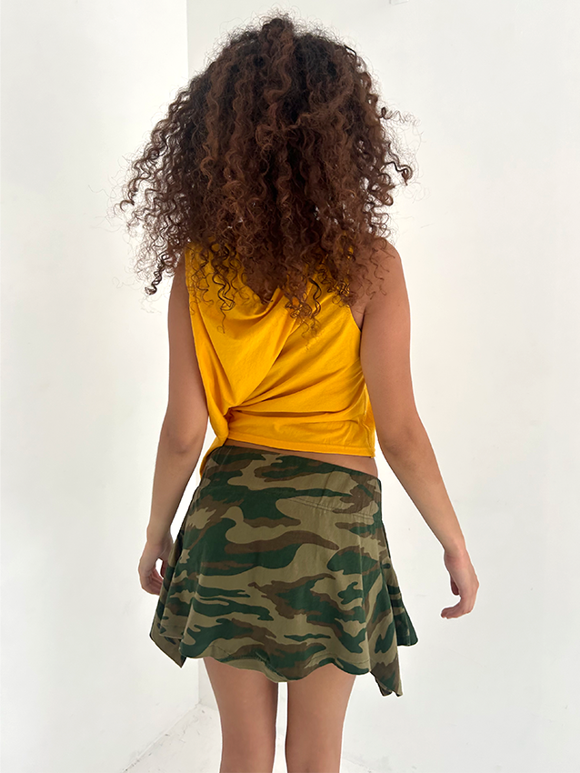 Yellow Shift Top - Size S