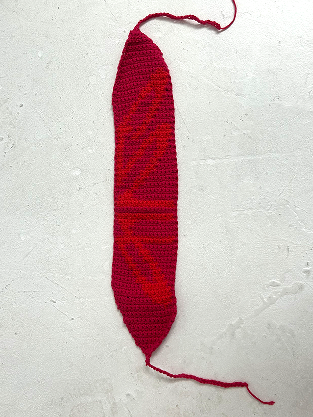 Pink/red Logo Crochet Headband