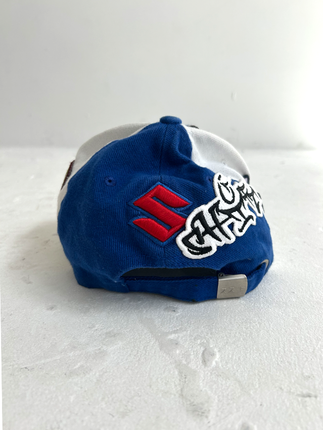 Blue bw Suzuki Racer Souvenir Cap