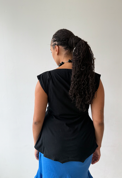 Black/blue NY 180 Top - Size L