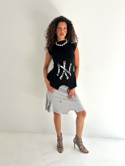 Black Camo NY 180 Top - Size S