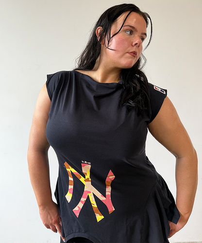 Black/orange camo NY 180 Top - Size XXL