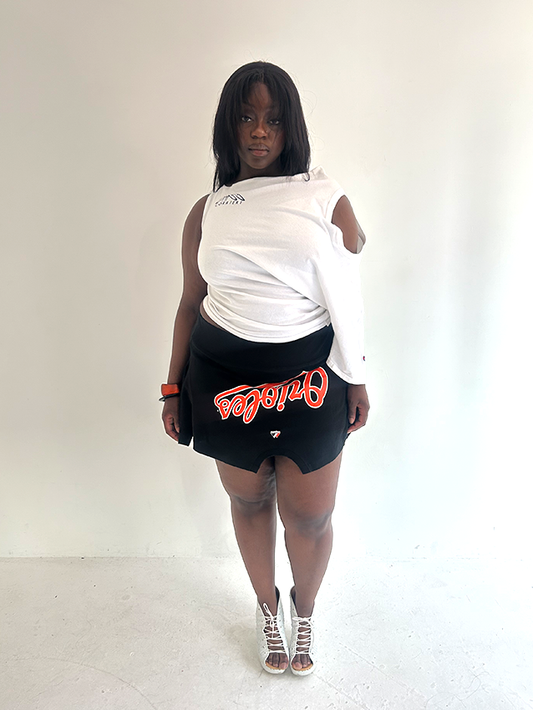 Black Bball Mini T-skirt - Size L