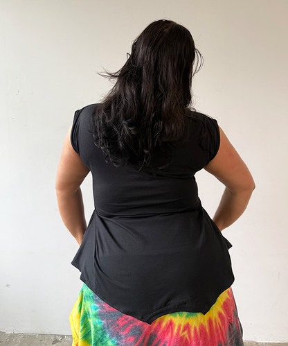 Black/white NY 180 Top - Size XL