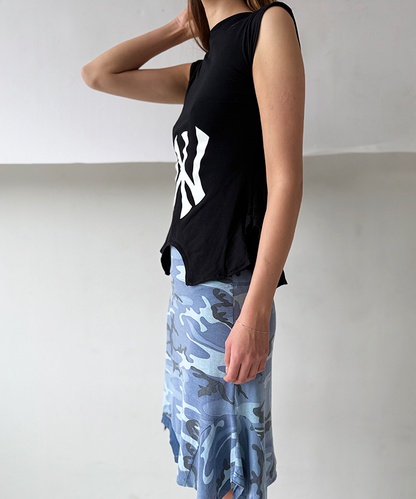 Black/white NY 180 Top - Size XS