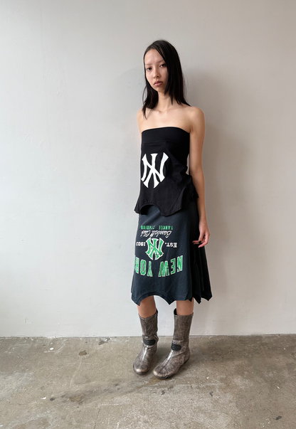 Green Text NY T-skirt - Size S