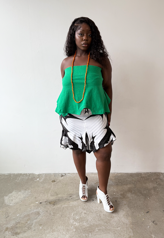 Black/white Racer Skirt - Size XL