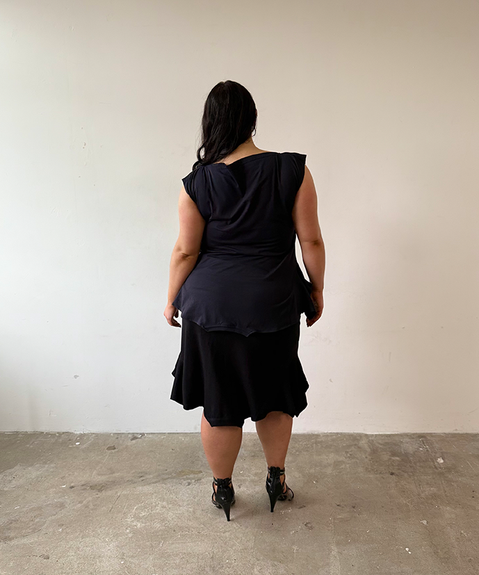 Black/gold NY T-skirt - Size XL