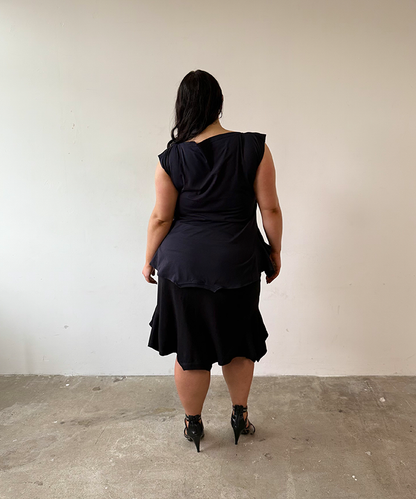 Black/gold NY T-skirt - Size XL