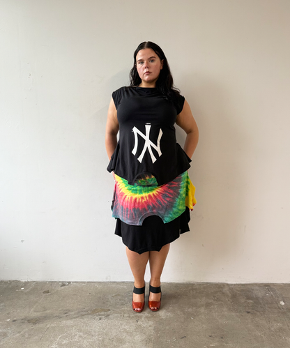 Black/white NY 180 Top - Size XL