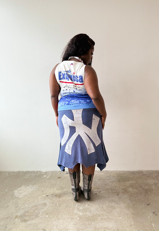 Blue Fade NY T-skirt - Size XL