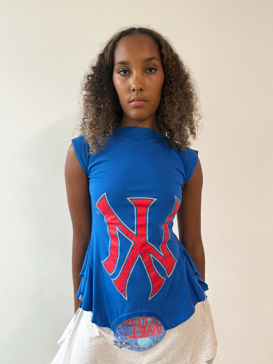 Blue Red NY 180 Top - Size S