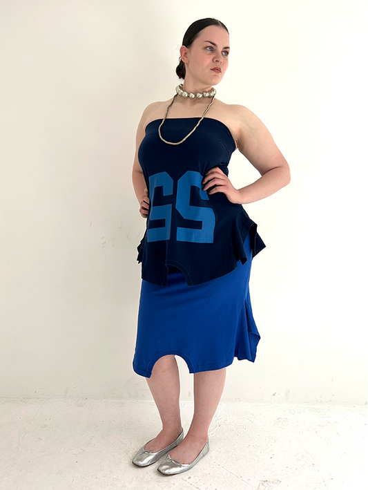 Cobalt Blue T-skirt - Size L