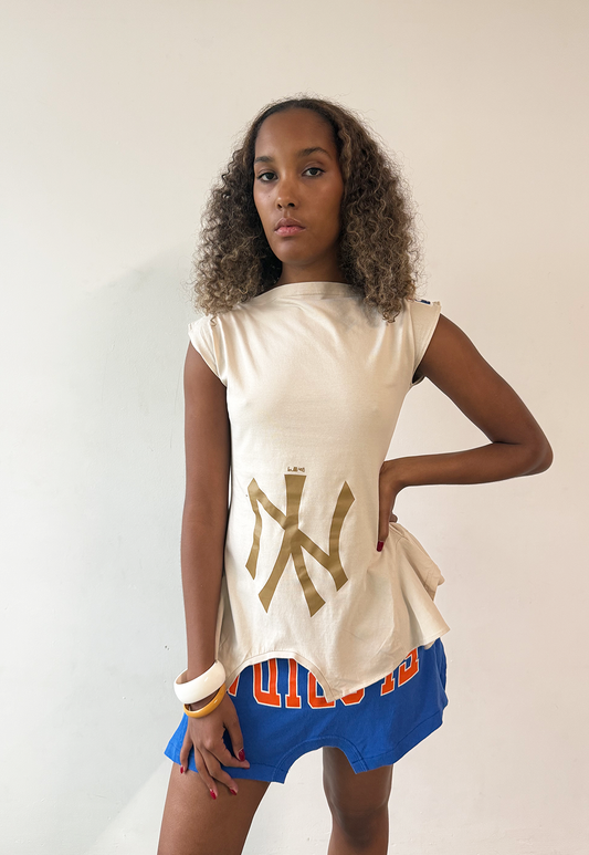 Cream/gold NY 180 Top - Size M