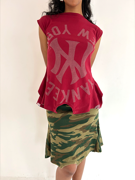 Dark Red NY 180 Top - Size M