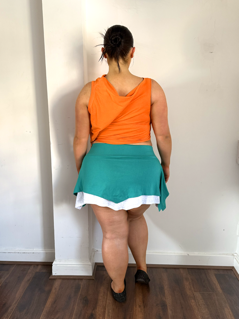 Double Mini T-skirts