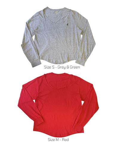 Reverse Long Sleeve Tops