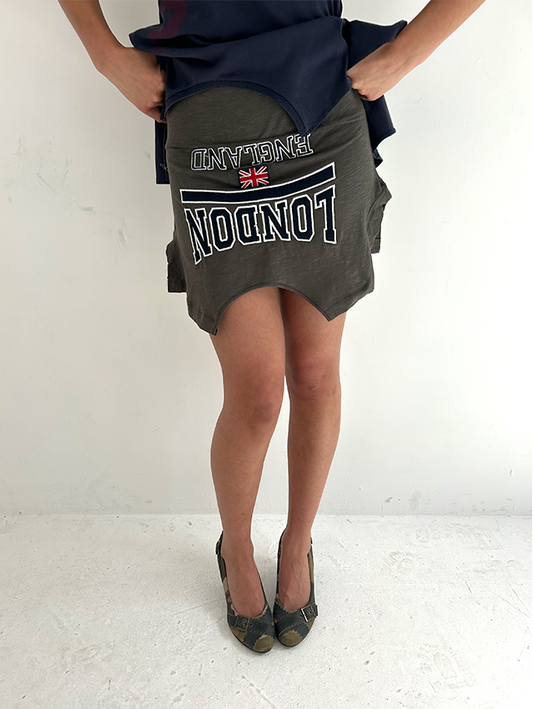 Grey London Mini T-skirt - Size S