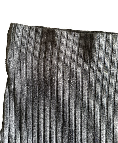 Grey Rib Knit Skirt - Size XL