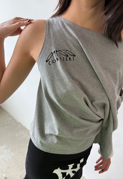 Grey Shift Top - Size S